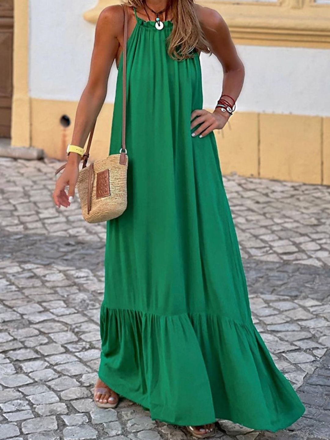 

StyleCast Women A-Line Maxi Dress, Green