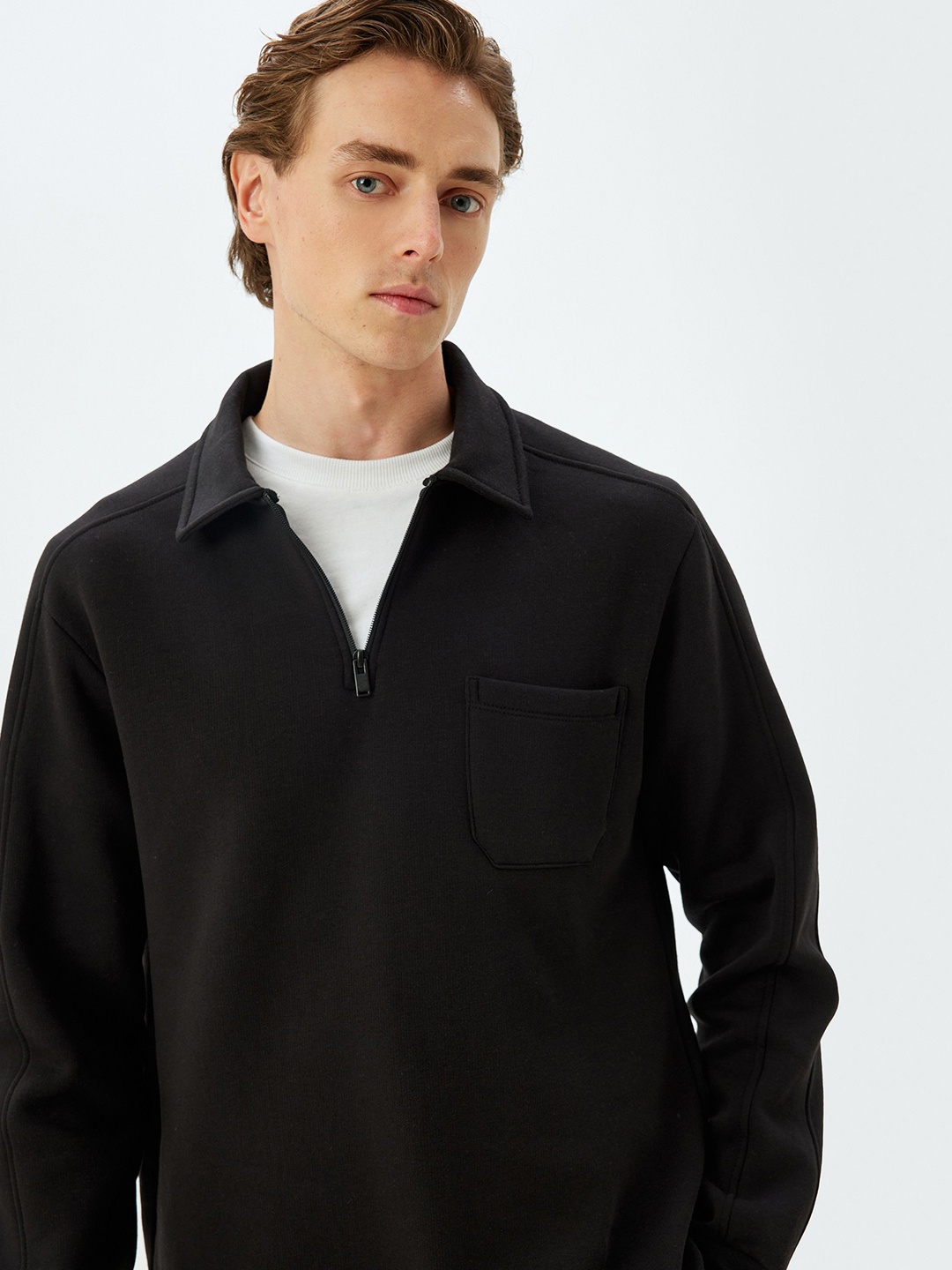 

Koton Men Pullover Sweatshirt, Black