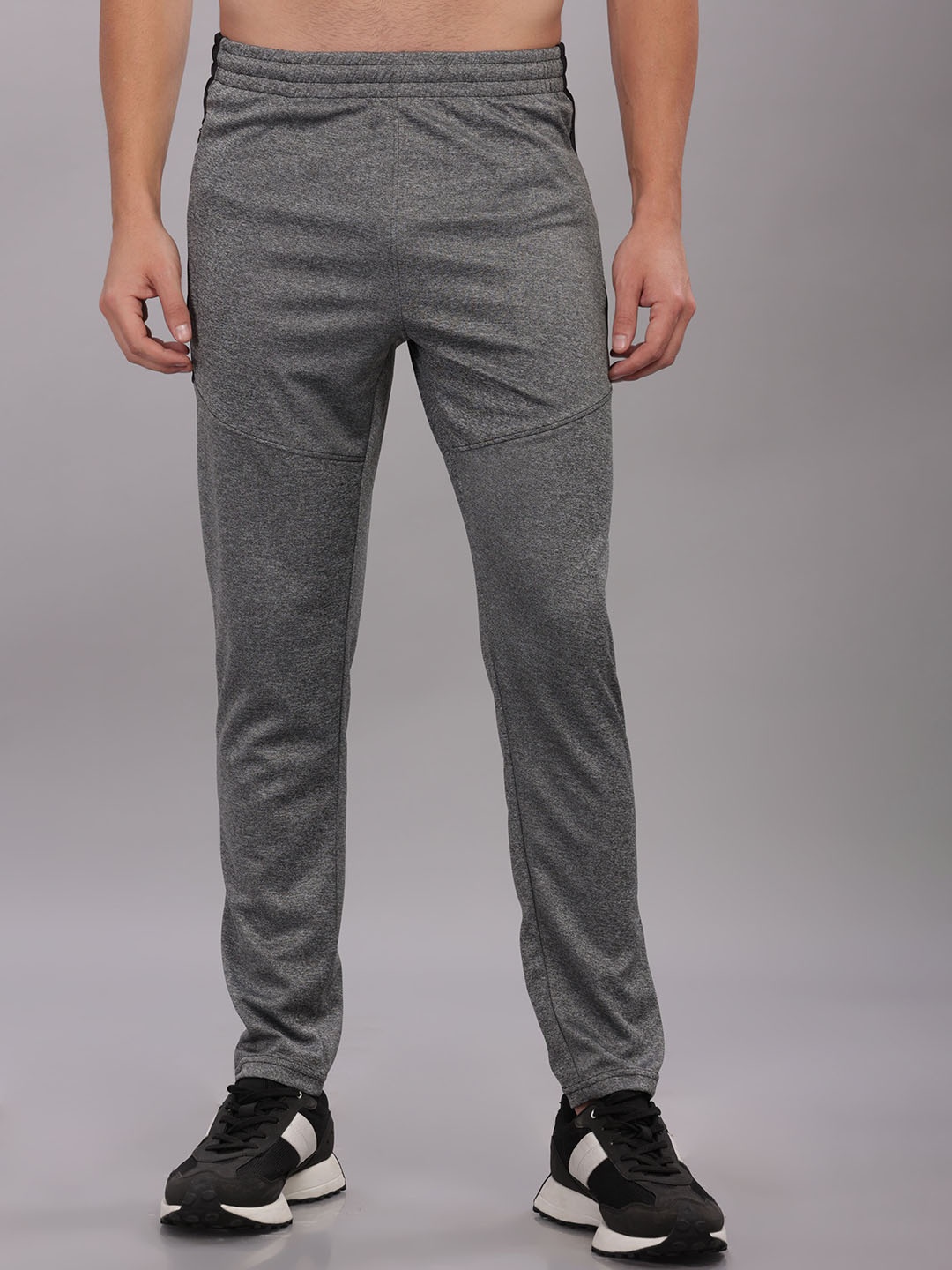 

DOMIN8 Men Solid Sweat-Wicking Track Pant, Grey