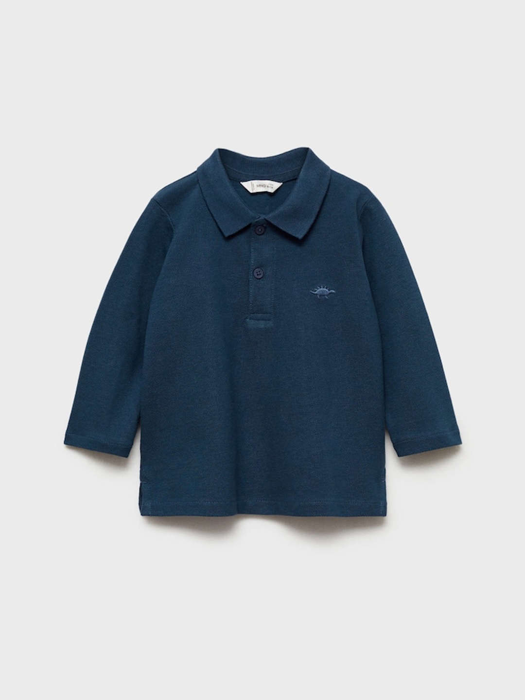 

Mango Kids Boys Polo Collar Indigo Pure Cotton T-shirt, Navy blue