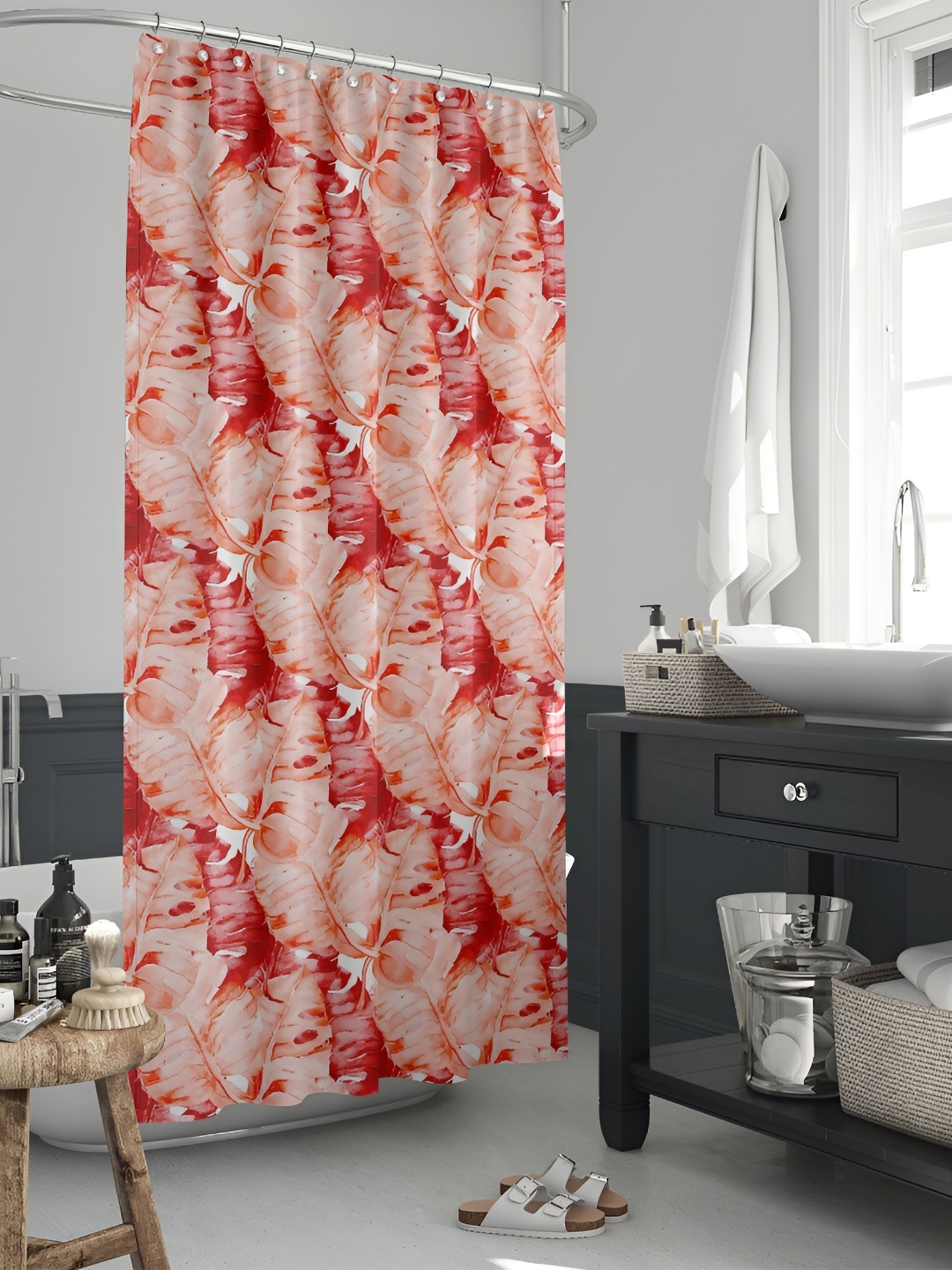 

ArtzFolio Single Piece Waterproof Polyester Shower Curtain, Multi