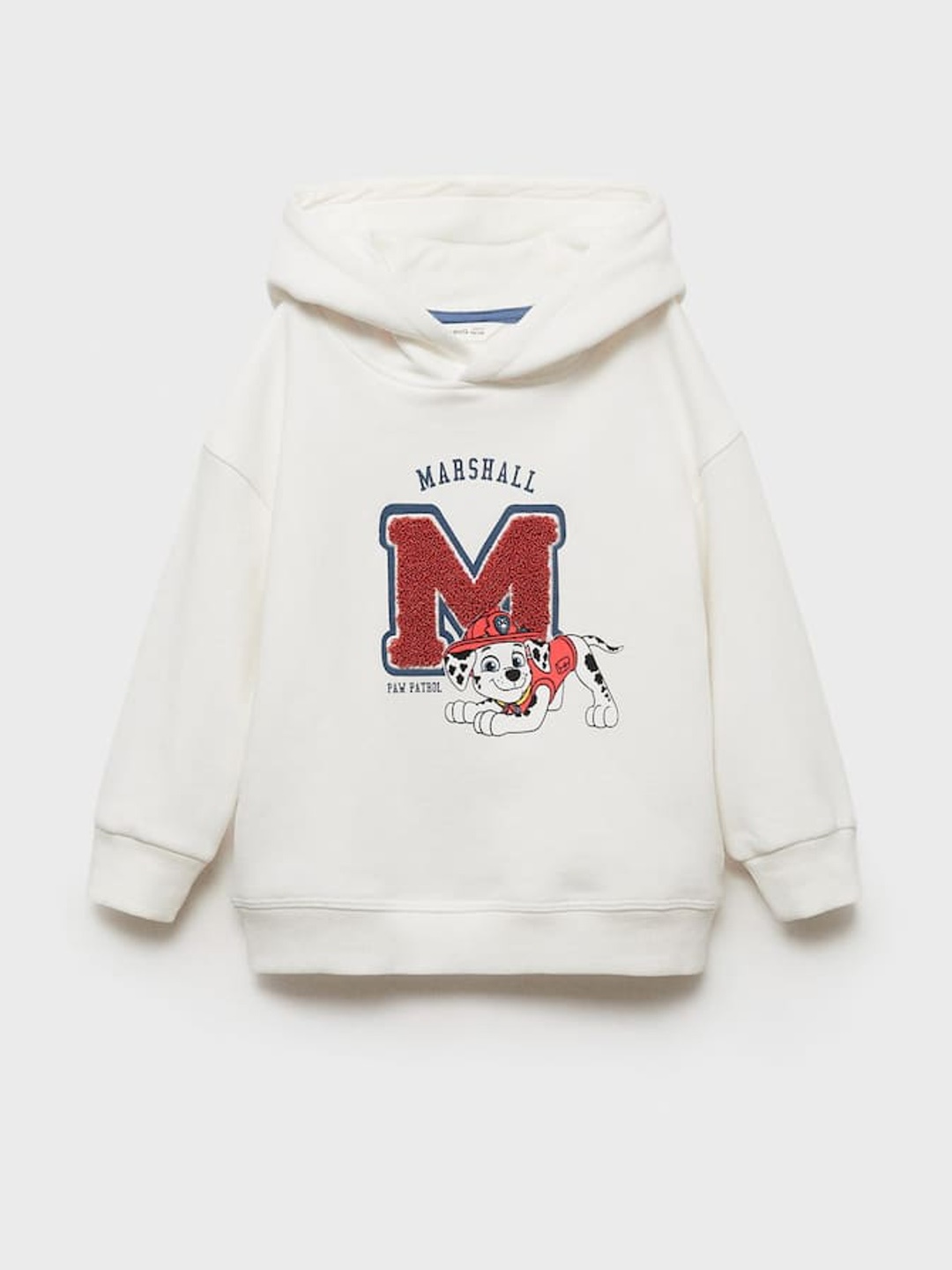 

Mango Kids Infant Boys Paw Patrol Printed Hooded Pure Cotton Sweatshirt, White