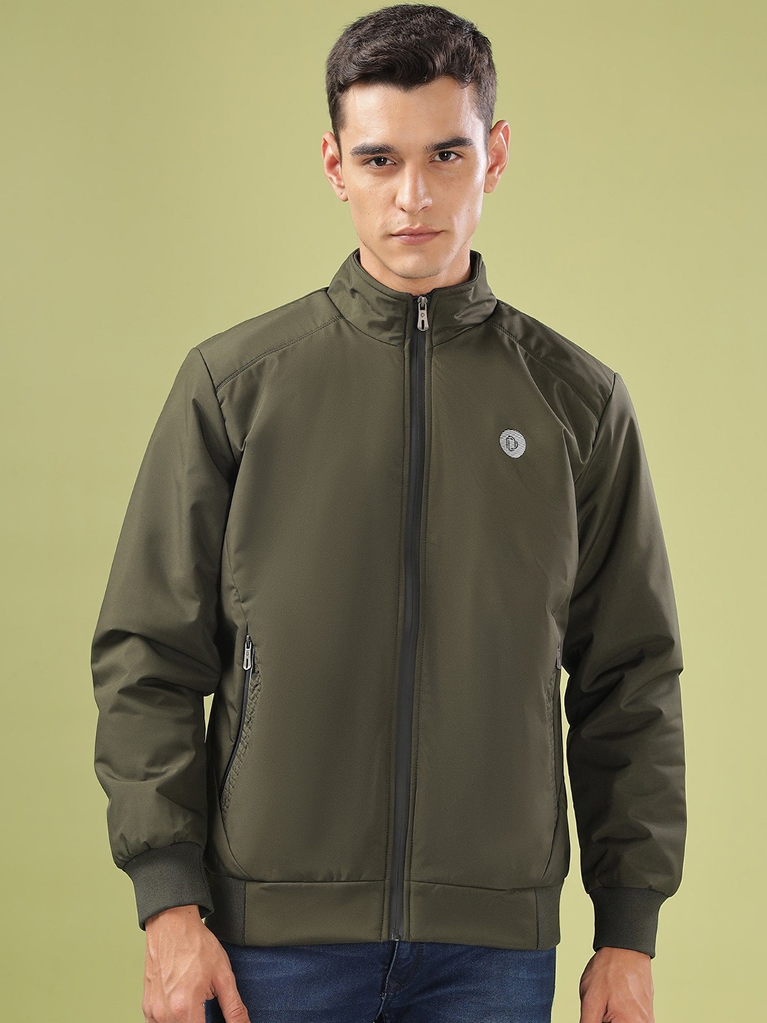 

Dollar Men Lightweight Bomber Jacket, Olive