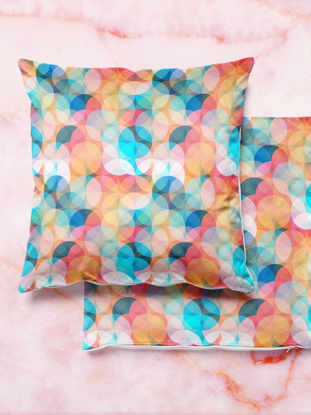 

ArtzFolio Multicoloured Set of 2 Square Cushion Covers, Multi