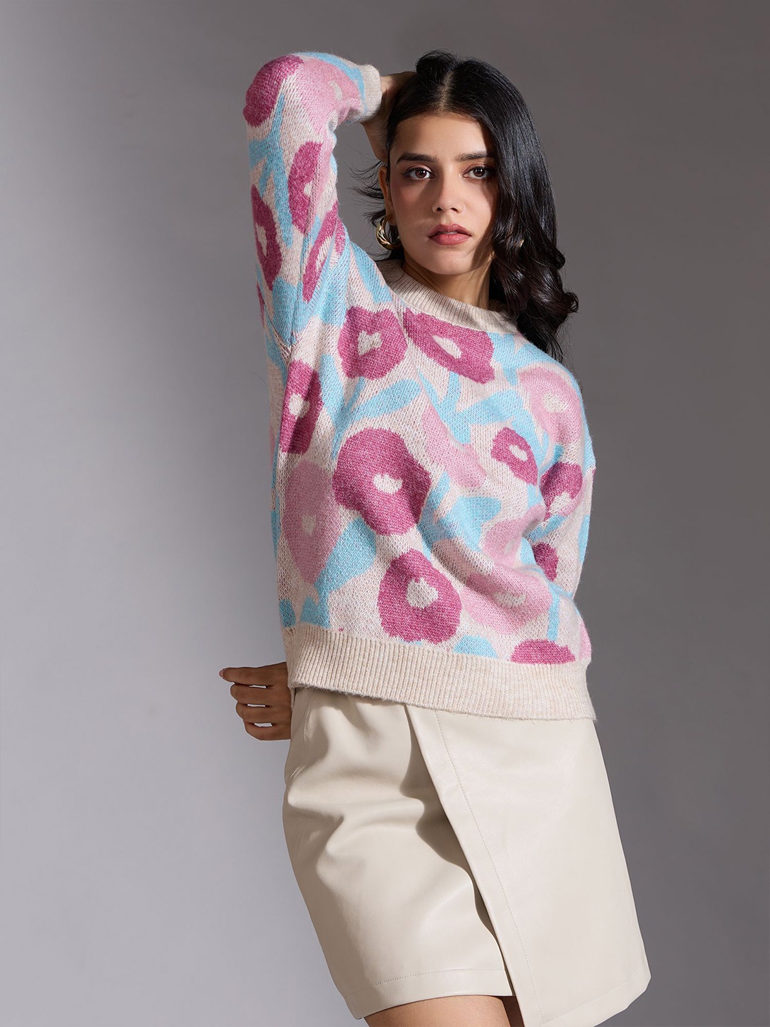 

20Dresses Women Floral Printed Pullover, Purple