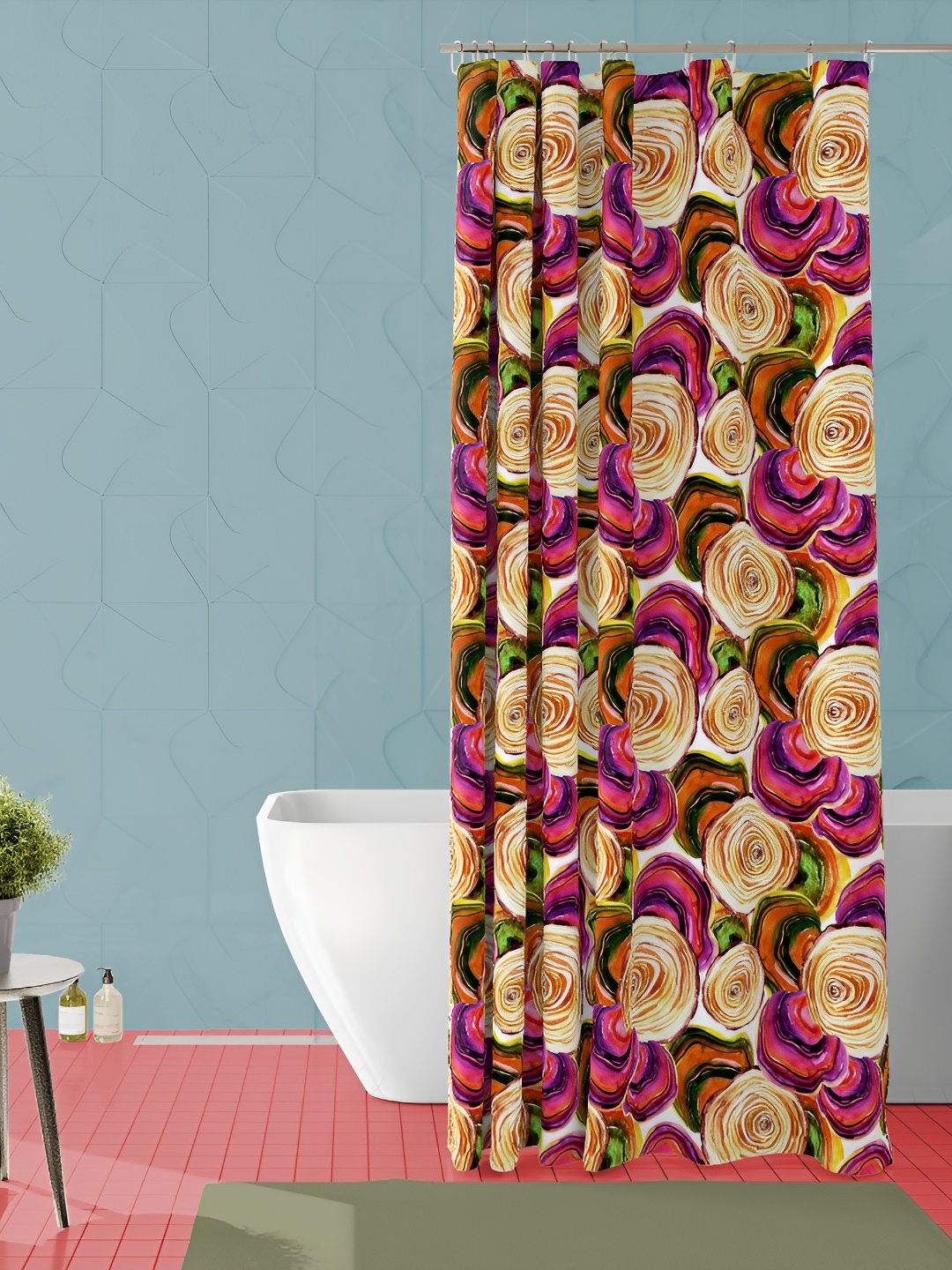 

ArtzFolio Single Piece Waterproof Polyester Shower Curtain, Multi