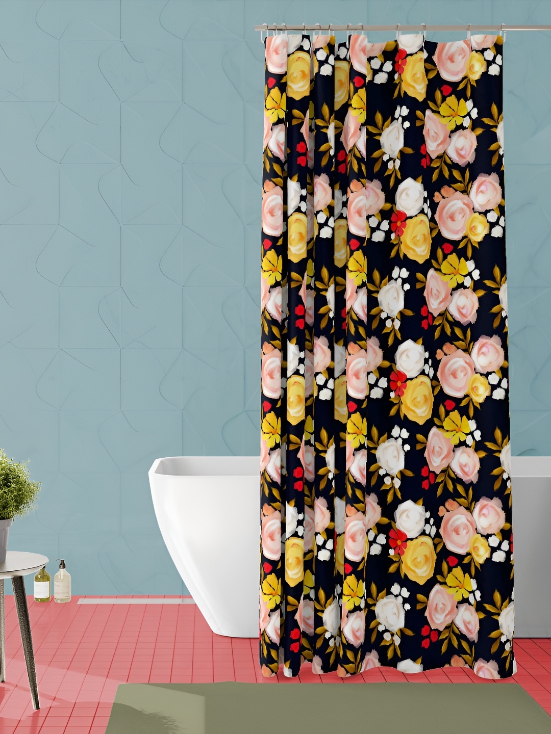 

ArtzFolio Single Piece Waterproof Polyester Shower Curtain, Multi