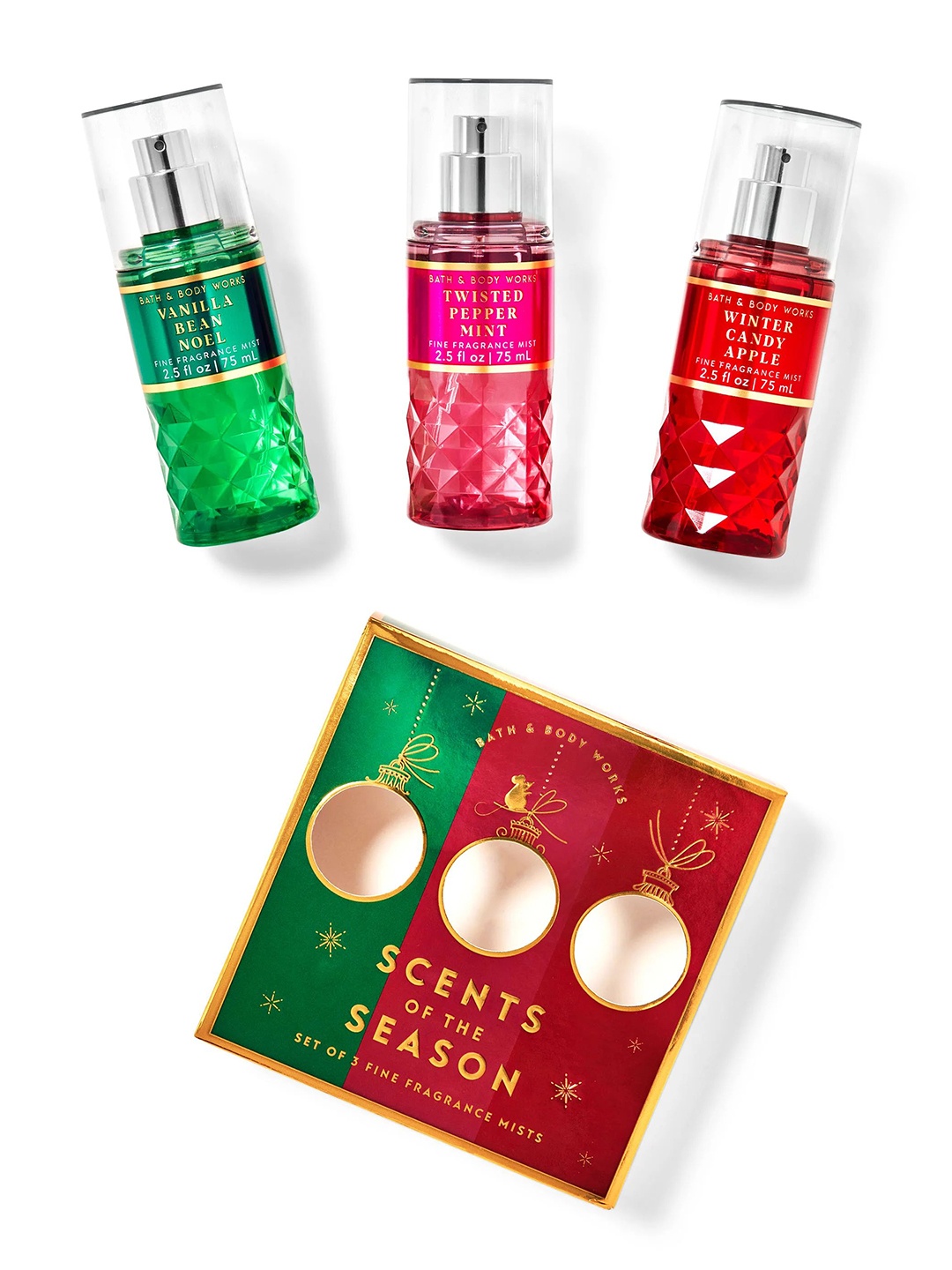 

Bath & Body Works Scents of the Season Holiday Traditions Mini Gift Box Set, Pink