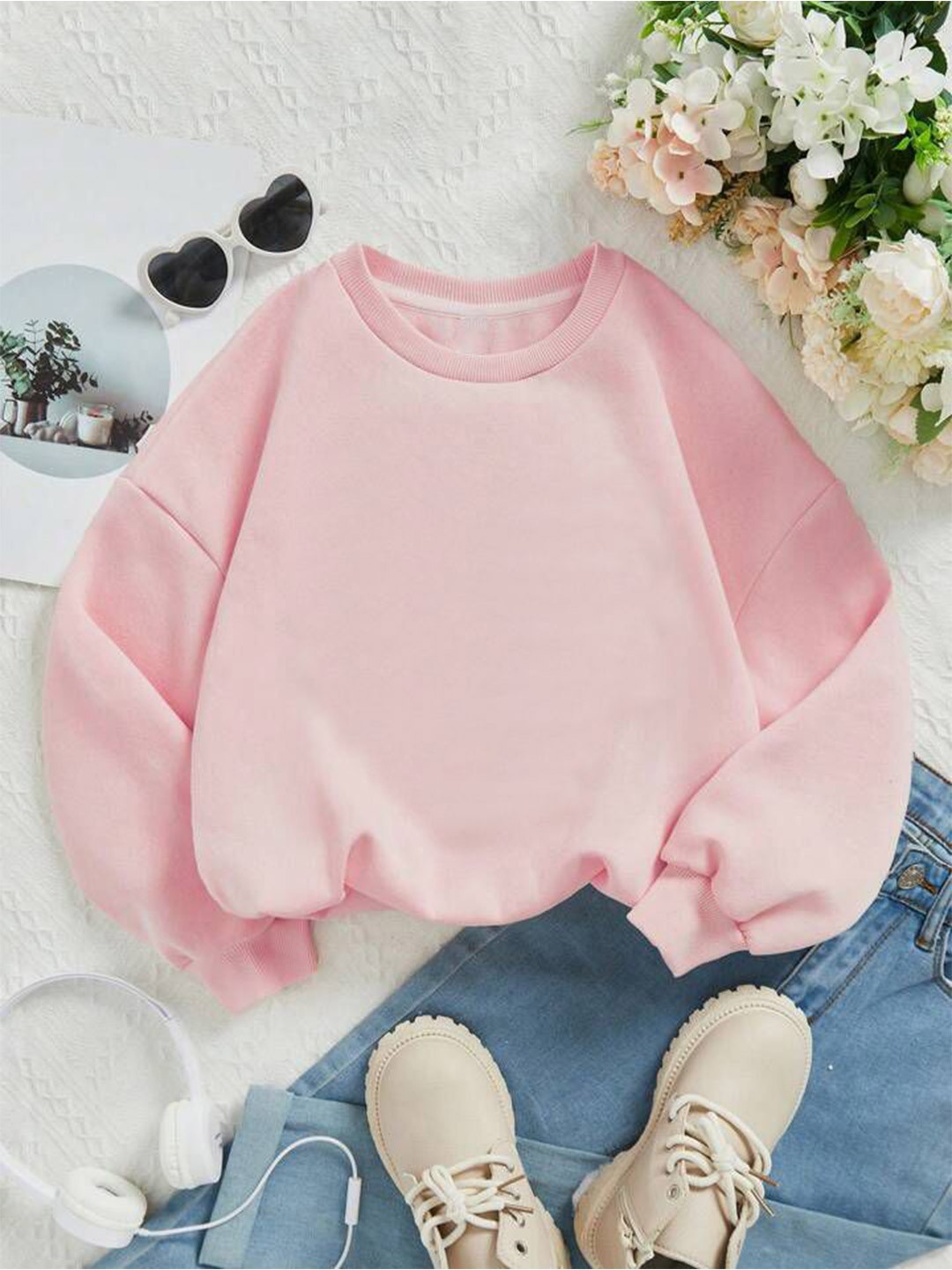 

TABADTOD Kids Pullover Dry Fit Sweatshirt, Pink