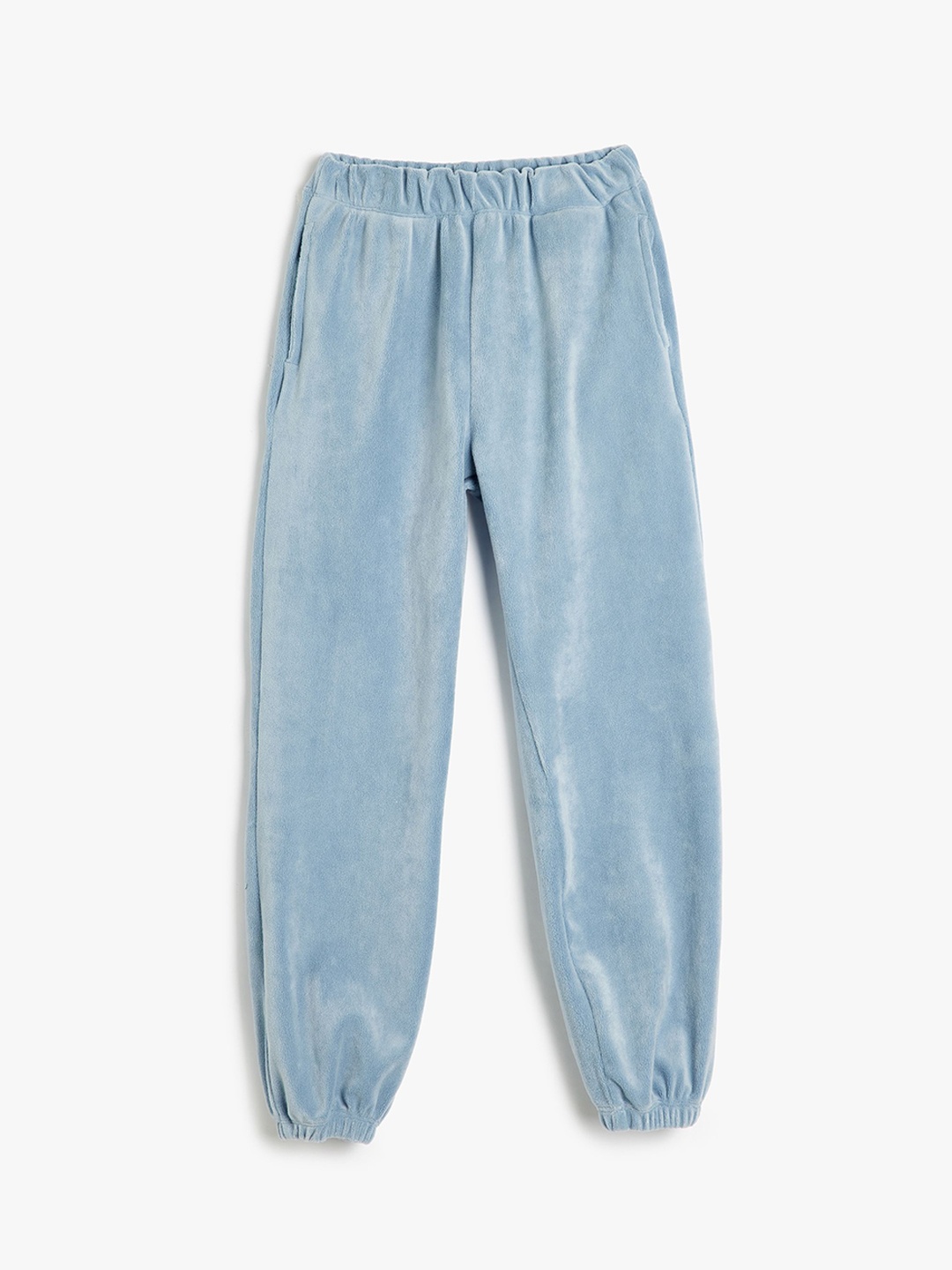 

Koton Girls Mid-Rise Regular Fit Joggers, Blue
