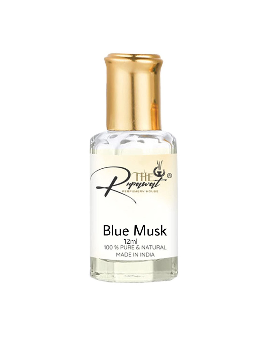 

THE RUPAWAT Perfumery House Blue Musk 100% Natural & Pure Alcohol Free Attar- 12 ml, Transparent