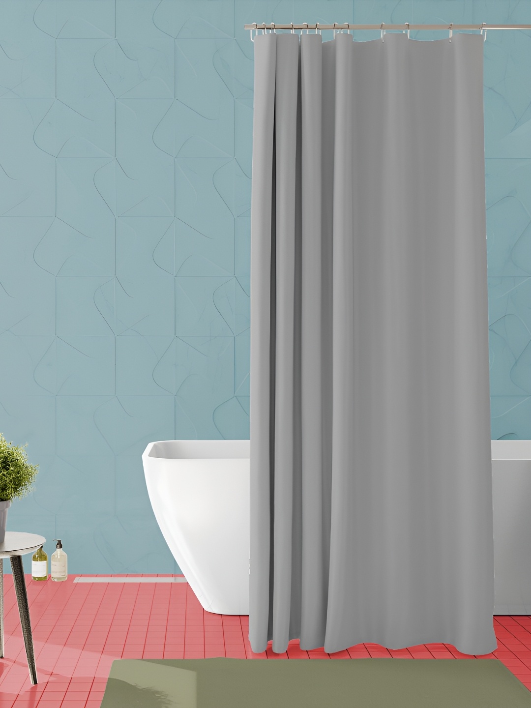 

ArtzFolio Grey Waterproof Shower Curtains