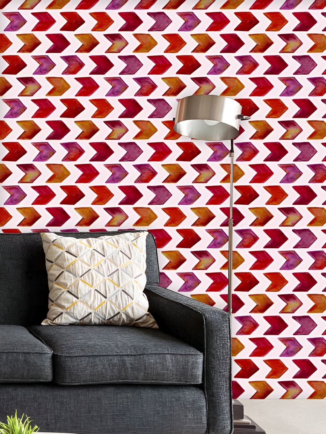 

ArtzFolio Printed UV-Resistant Anti-Bacterial Arrowed Peel & Stick Wallpaper, Multi