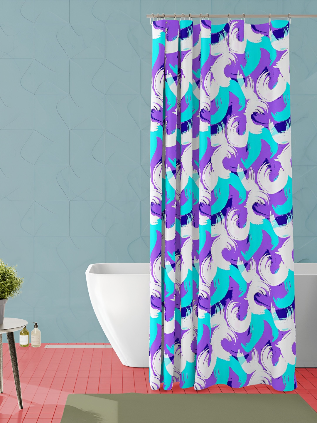 

ArtzFolio Single Piece Waterproof Polyester Shower Curtain, Multi