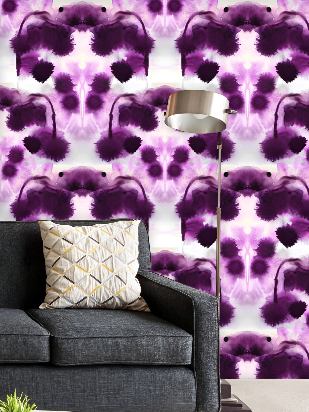 

ArtzFolio Printed UV-Resistant Anti-Bacterial Watercolor Abstract Pattern Peel & Stick Wallpaper, Multi