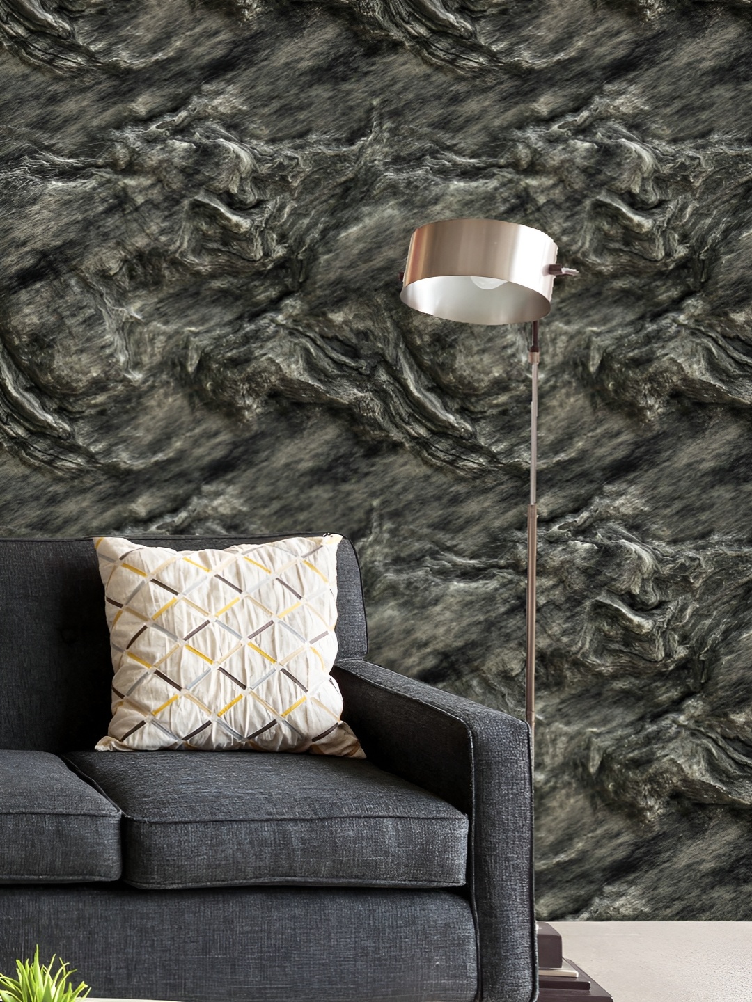 

ArtzFolio Printed UV-Resistant Anti-Bacterial Realistic Stone Texture Peel & Stick Wallpaper, Multi