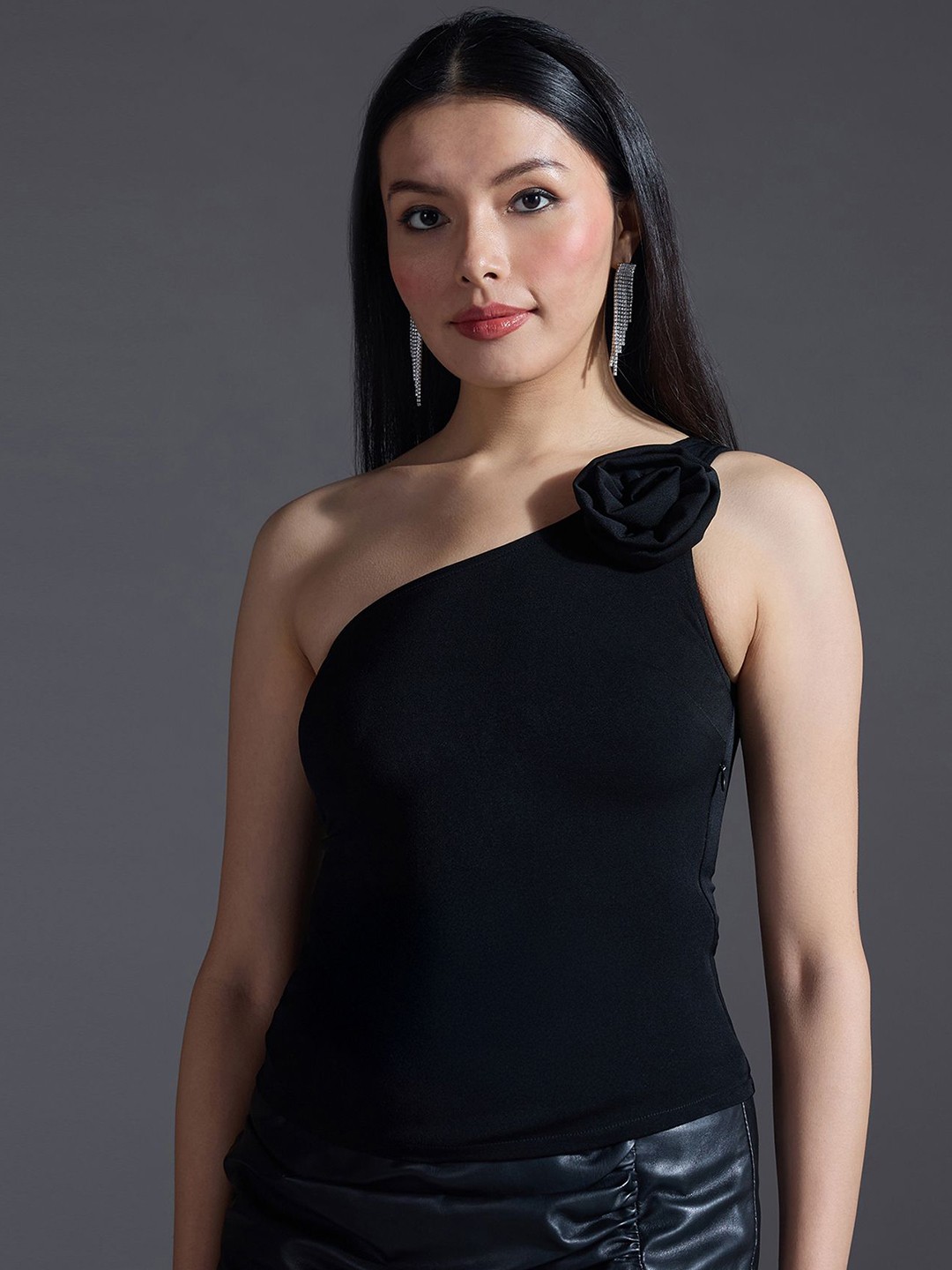 

20Dresses Women Corsage Fitted Top, Black