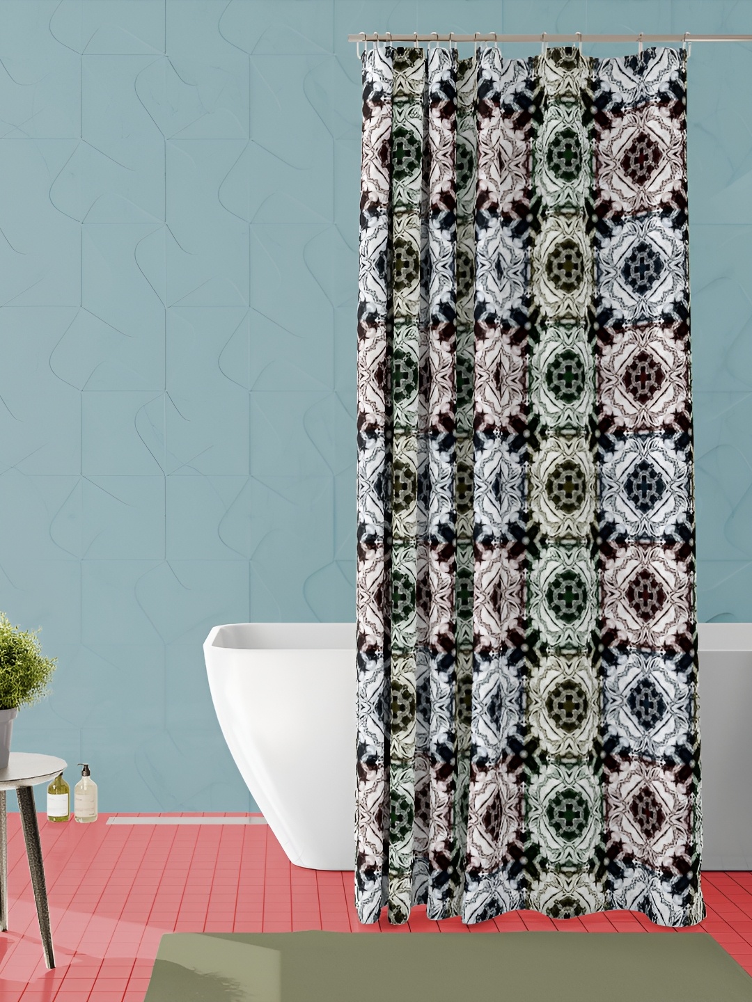 

ArtzFolio Single Piece Waterproof Polyester Shower Curtain, Multi
