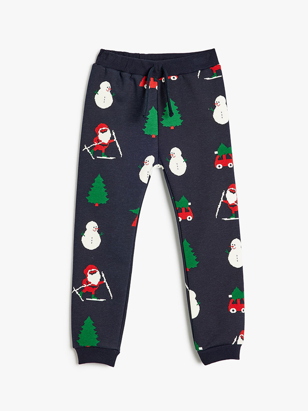 

Koton Infant Boys Printed Regular Fit Joggers, Navy blue
