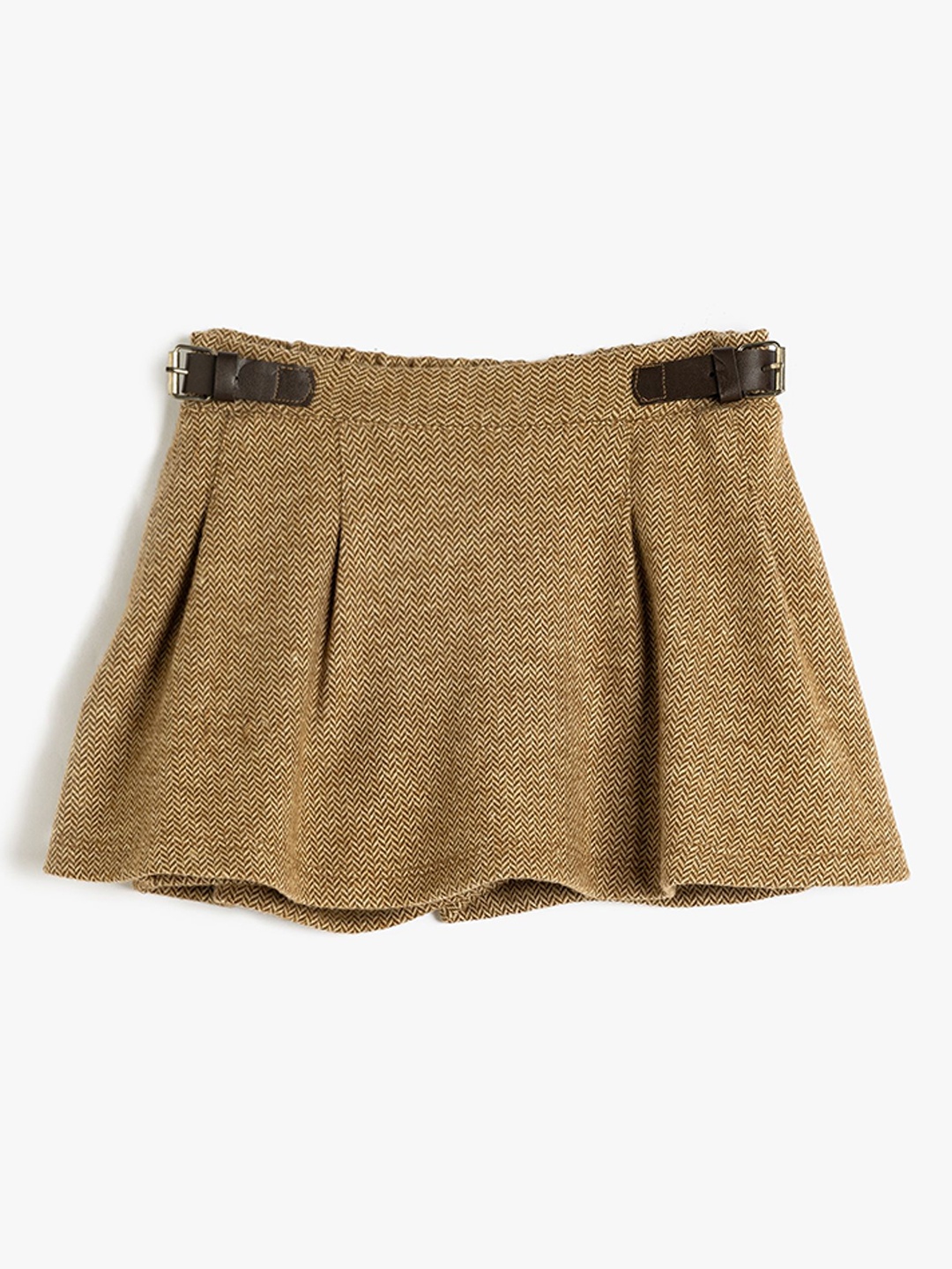 

Koton Girls Mid-Rise Regular Shorts, Beige