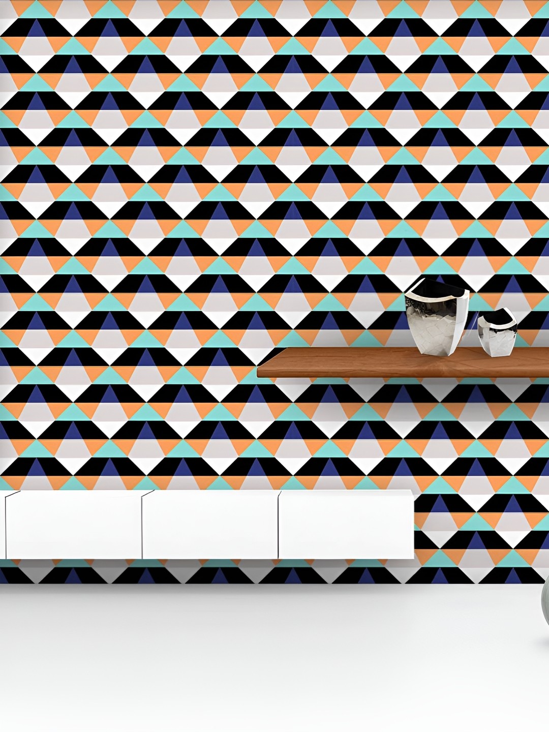 

ArtzFolio Printed UV-Resistant Anti-Bacterial Abstract D Peel & Stick Wallpaper, Multi