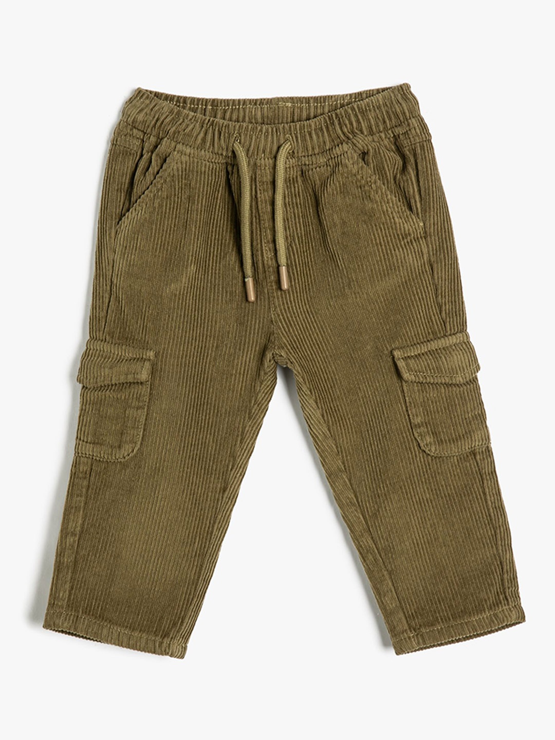 

Koton Boys Regular Fit Mid-Rise Cotton Cargos, Olive