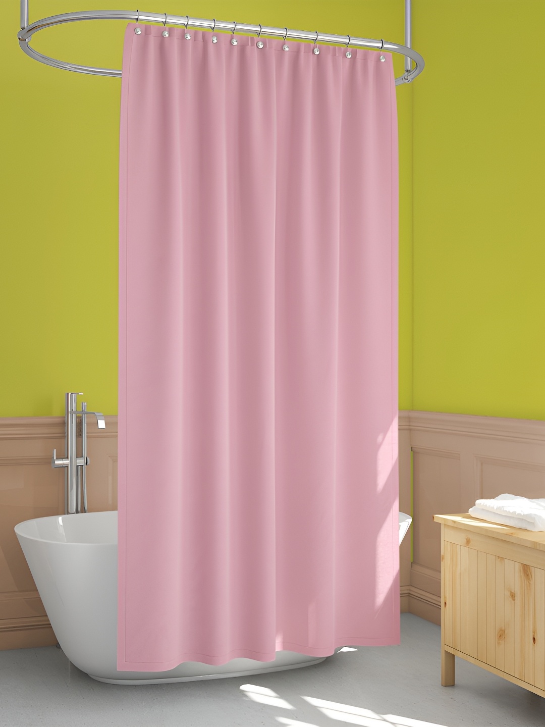 

ArtzFolio Pink Waterproof Shower Curtain