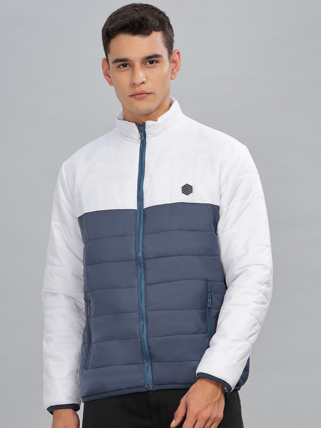 

Dollar Men Lightweight Bomber Jacket, Grey