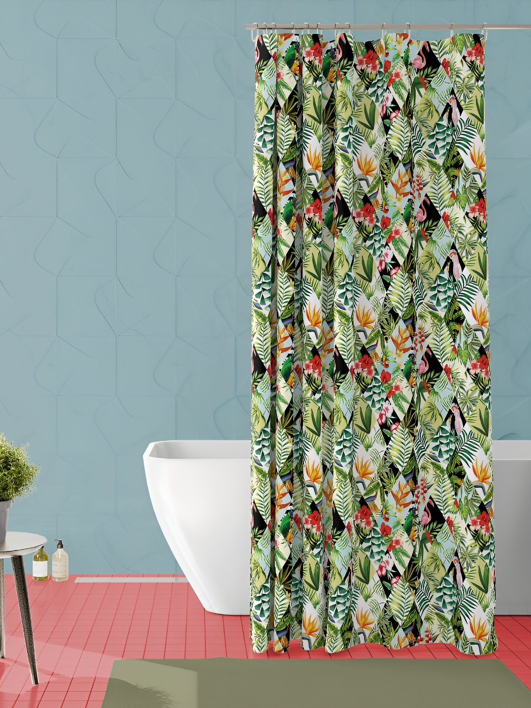 

ArtzFolio Single Piece Waterproof Polyester Shower Curtain, Multi