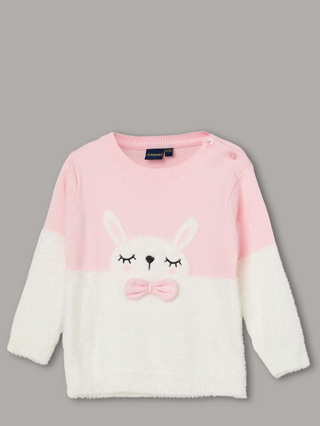 

Juniors by Lifestyle Girls Round Neck Pullover Sweater, Pink