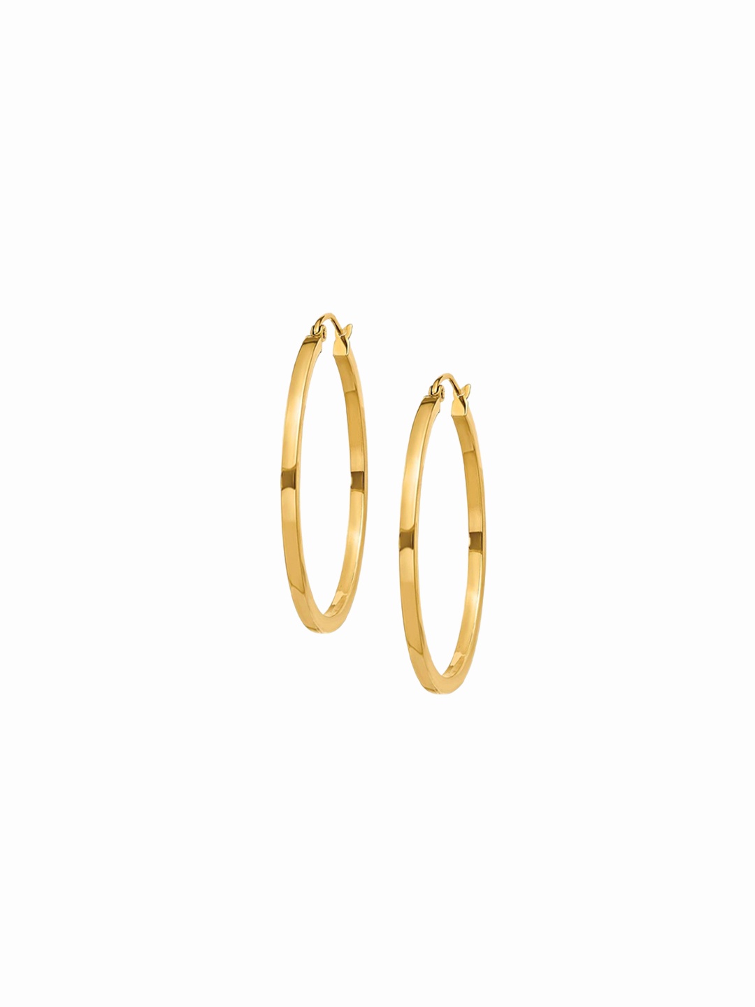 

ZIVOM 18KT Gold-Plated Stainless Steel Circular Hoop Earrings