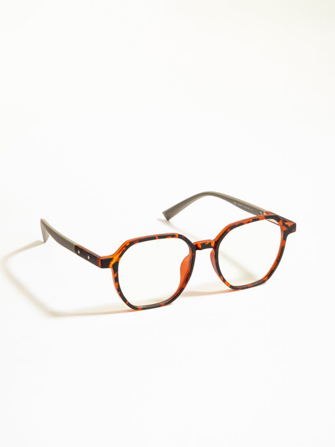 

Urban Monkey Unisex Abstract Full Rim Square Frames, Brown