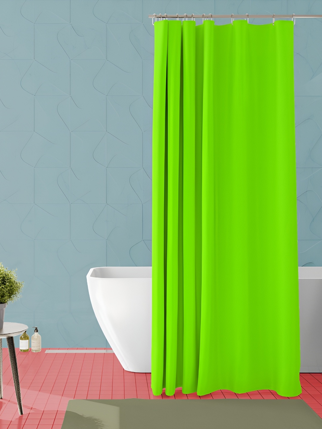 

ArtzFolio Green Waterproof Shower Curtain