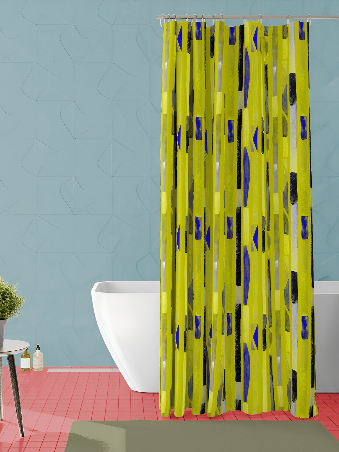 

ArtzFolio Single Piece Waterproof Polyester Shower Curtain, Multi