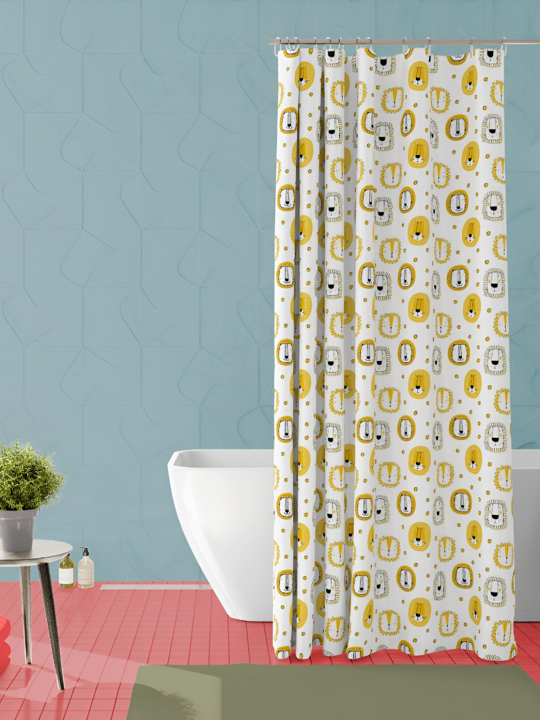 

ArtzFolio Single Piece Waterproof Polyester Shower Curtain, Multi