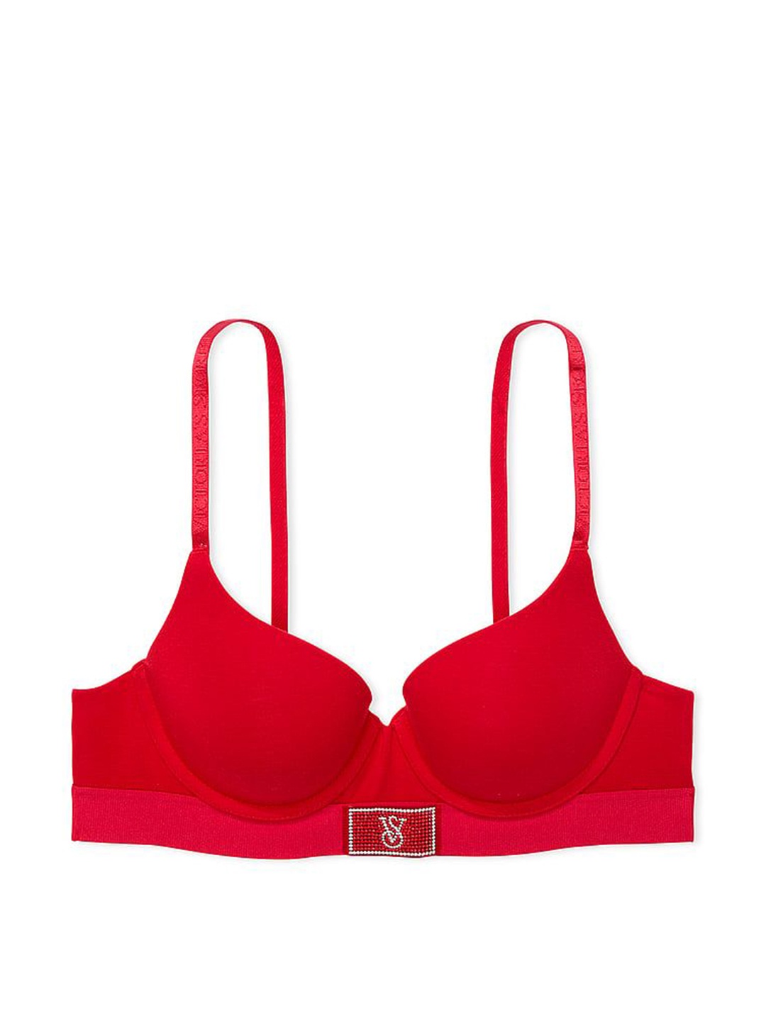 

Victoria's Secret Womem Cut and Sew Full Coverage Underwired Heavily Padded Bra, Red