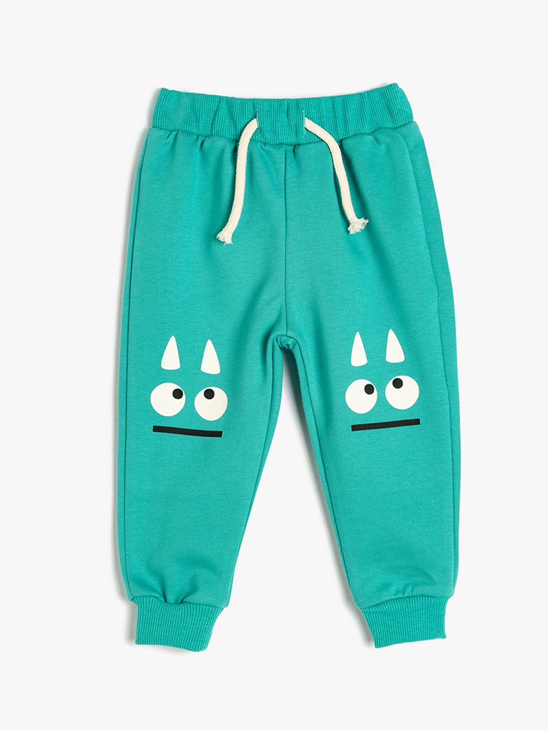 

Koton Infant Boys Printed Pure Cotton Joggers, Turquoise blue