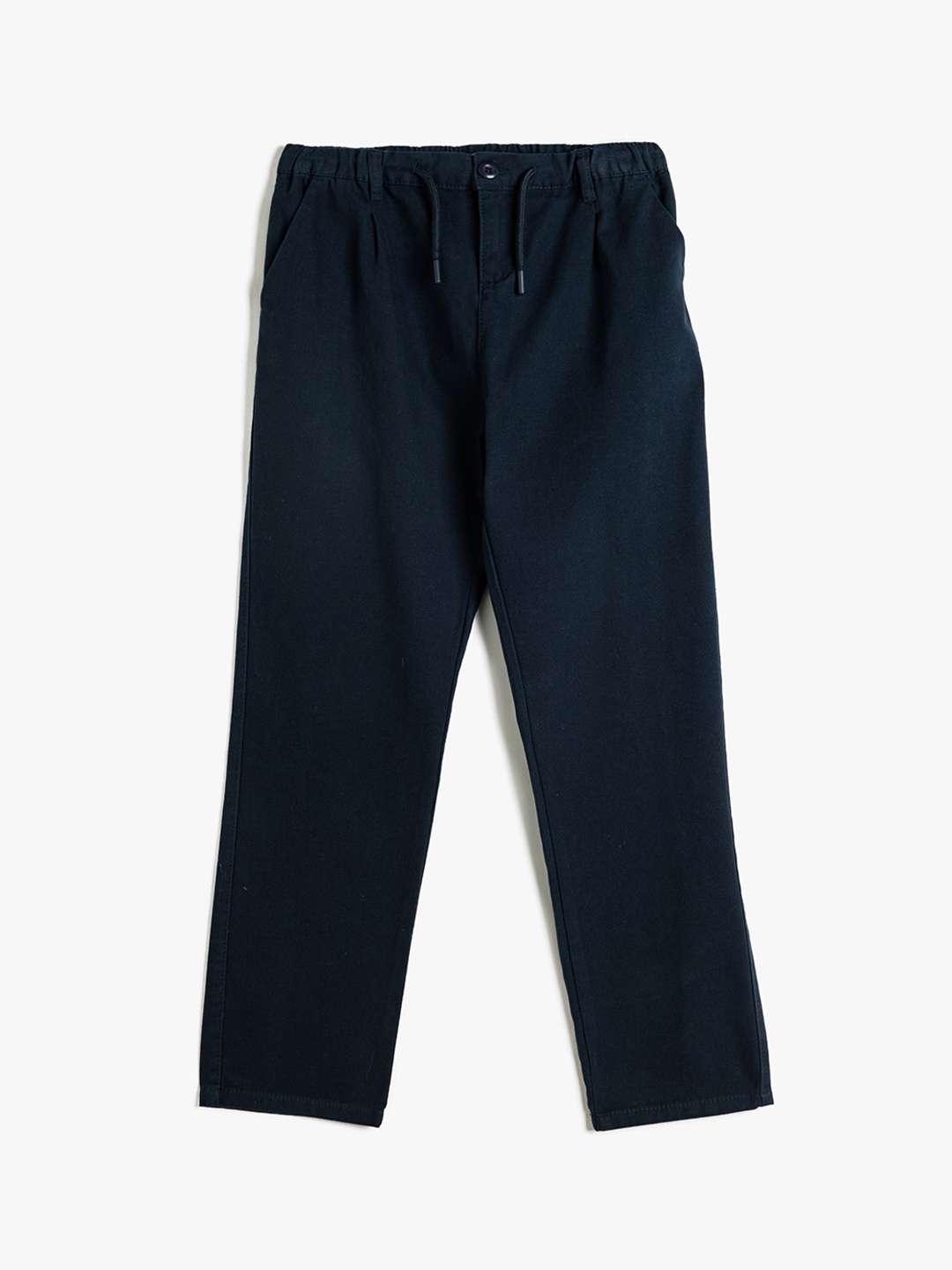 

Koton Boys Regular Fit Mid-Rise Cotton Trousers, Navy blue