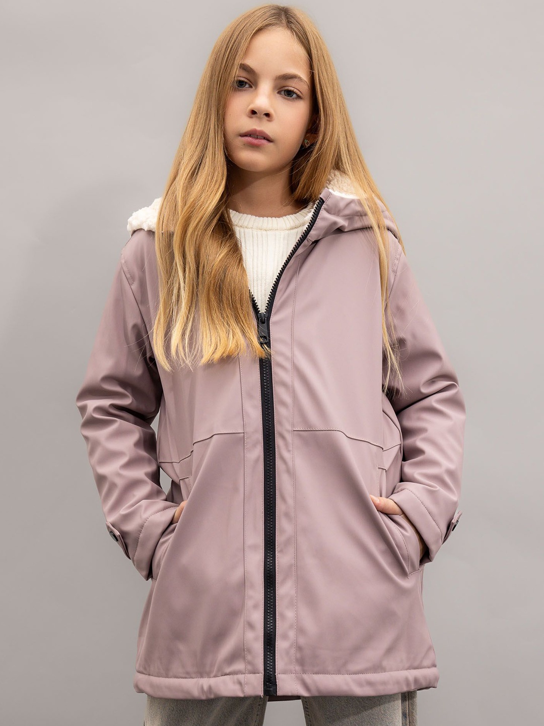 

DeFacto Hooded Rain Jacket, Pink