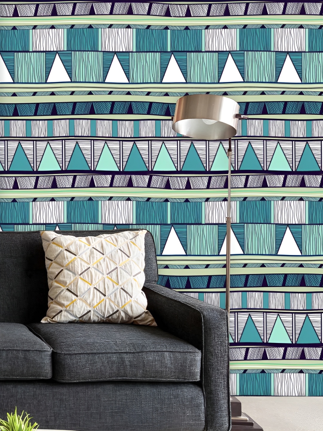 

ArtzFolio Printed UV-Resistant Anti-Bacterial Tribal Art D4Peel & Stick Wallpaper, Multi