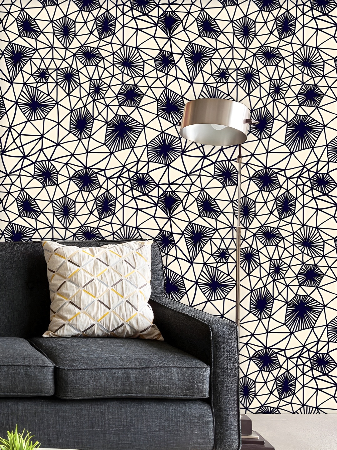 

ArtzFolio Printed UV-Resistant Anti-Bacterial Hand Drawn Abstract Art Peel & Stick Wallpaper, Multi