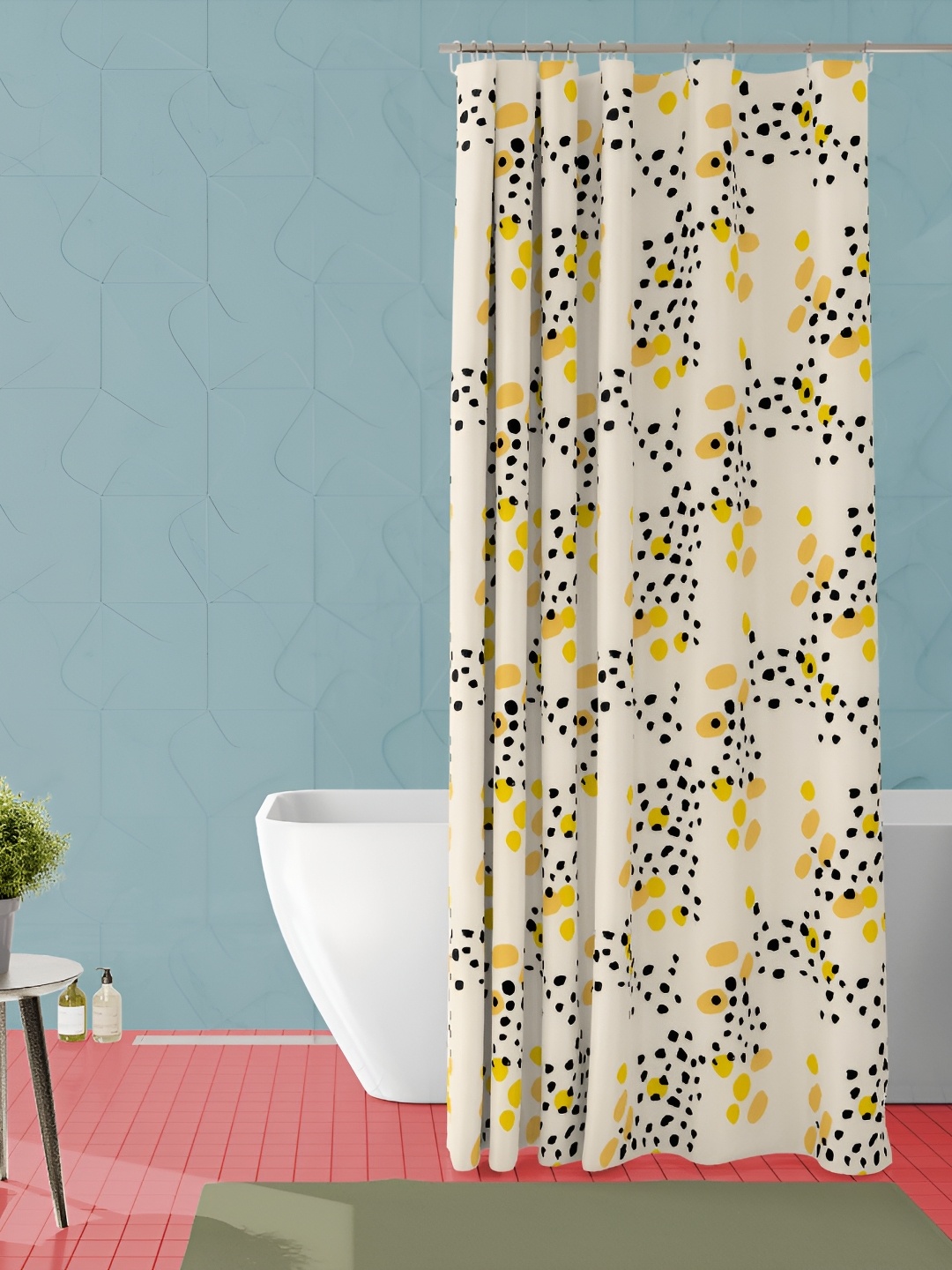 

ArtzFolio Single Piece Waterproof Polyester Shower Curtain, Multi