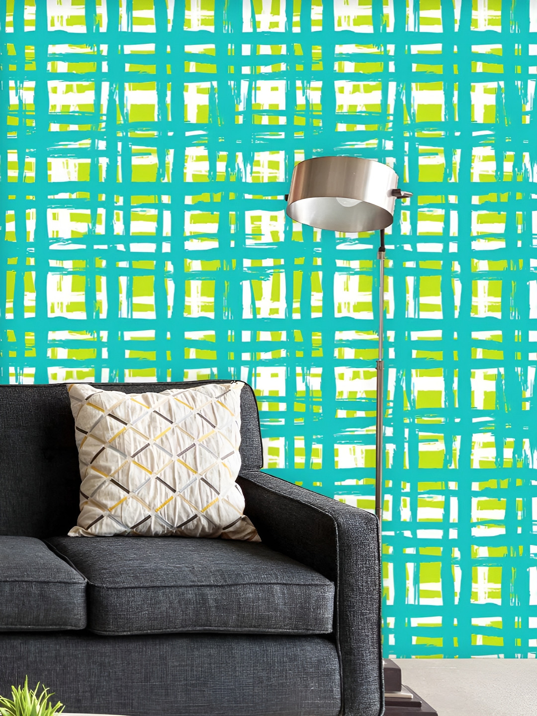 

ArtzFolio Printed UV-Resistant Anti-Bacterial Vintage LinesPeel & Stick Wallpaper, Multi