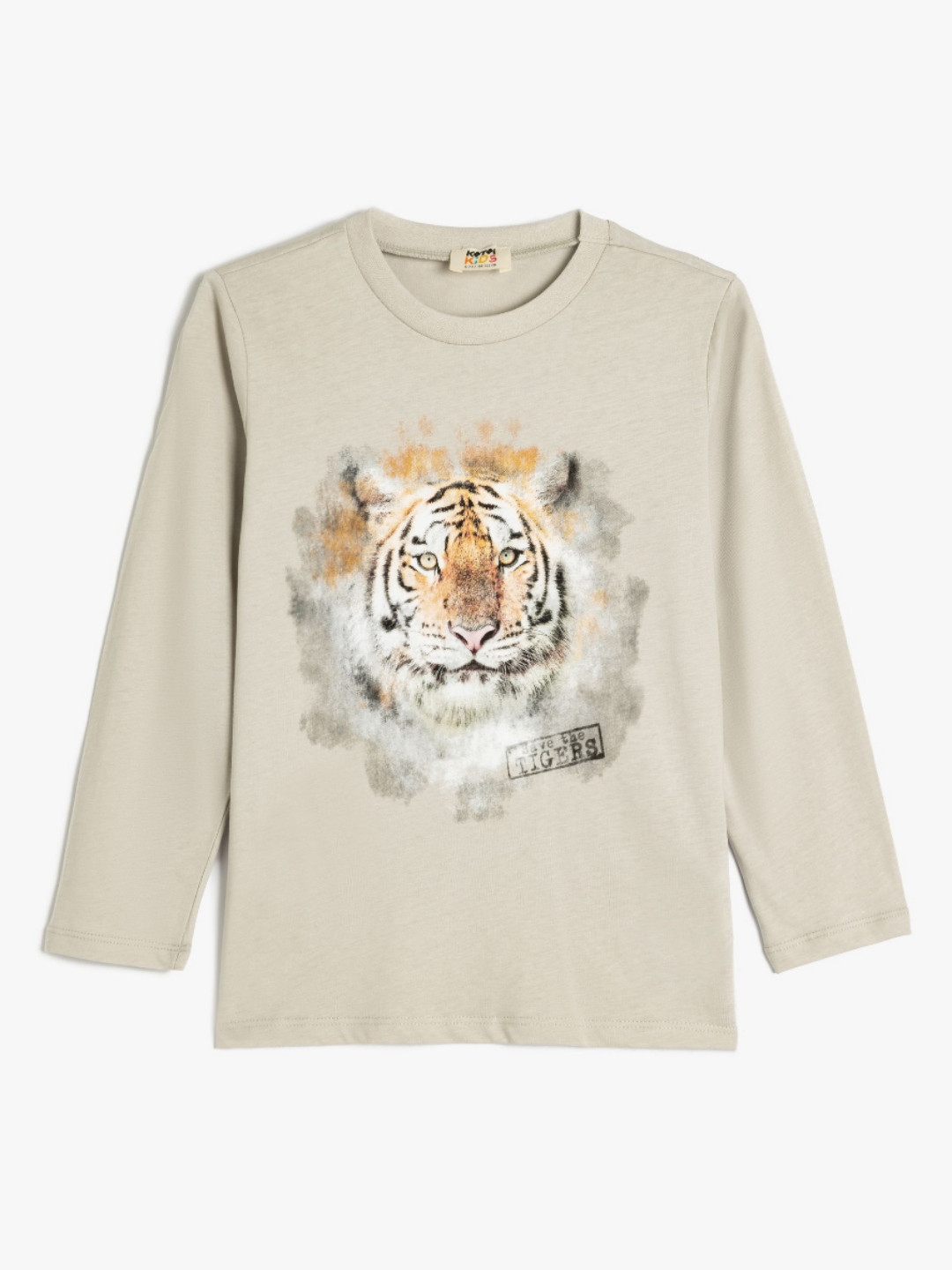 

Koton Boys Graphic Printed Round Neck Cotton T-shirt, Grey