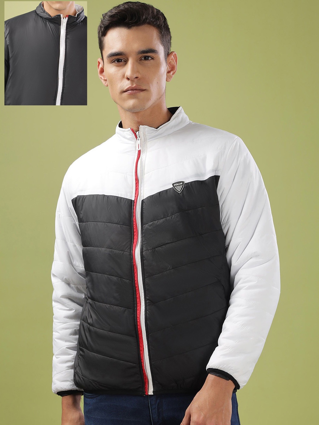 

Dollar Men Lightweight Bomber Jacket, Black