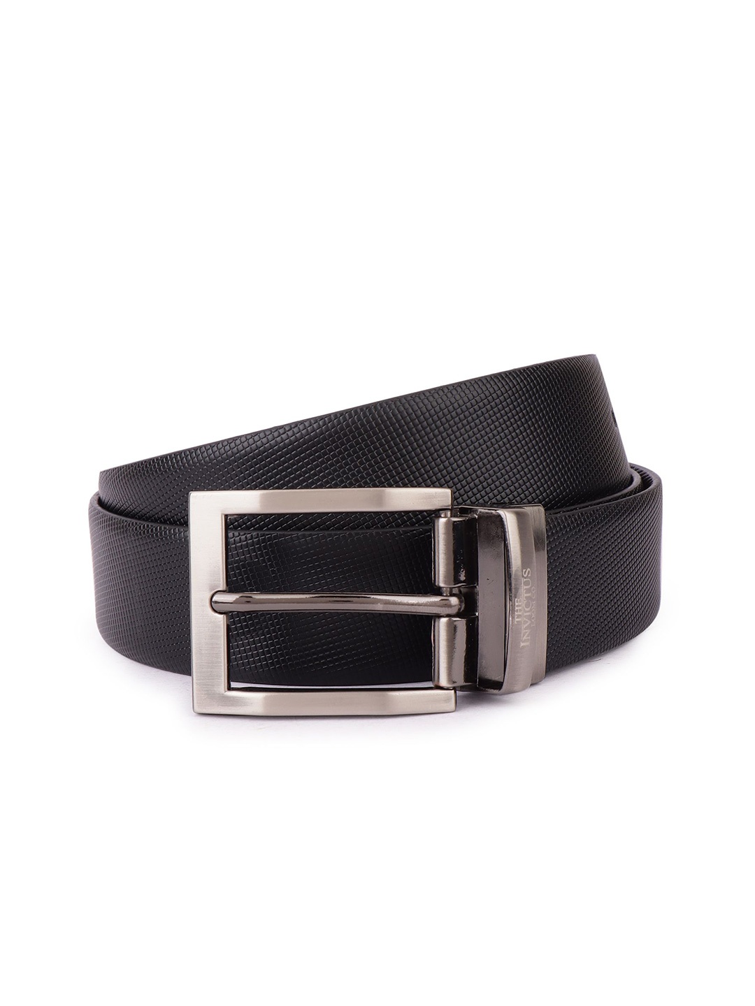 

INVICTUS Men Leather Reversible Formal Belt, Black