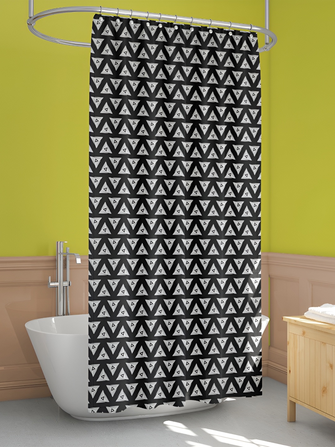 

ArtzFolio Single Piece Waterproof Polyester Shower Curtain, Multi