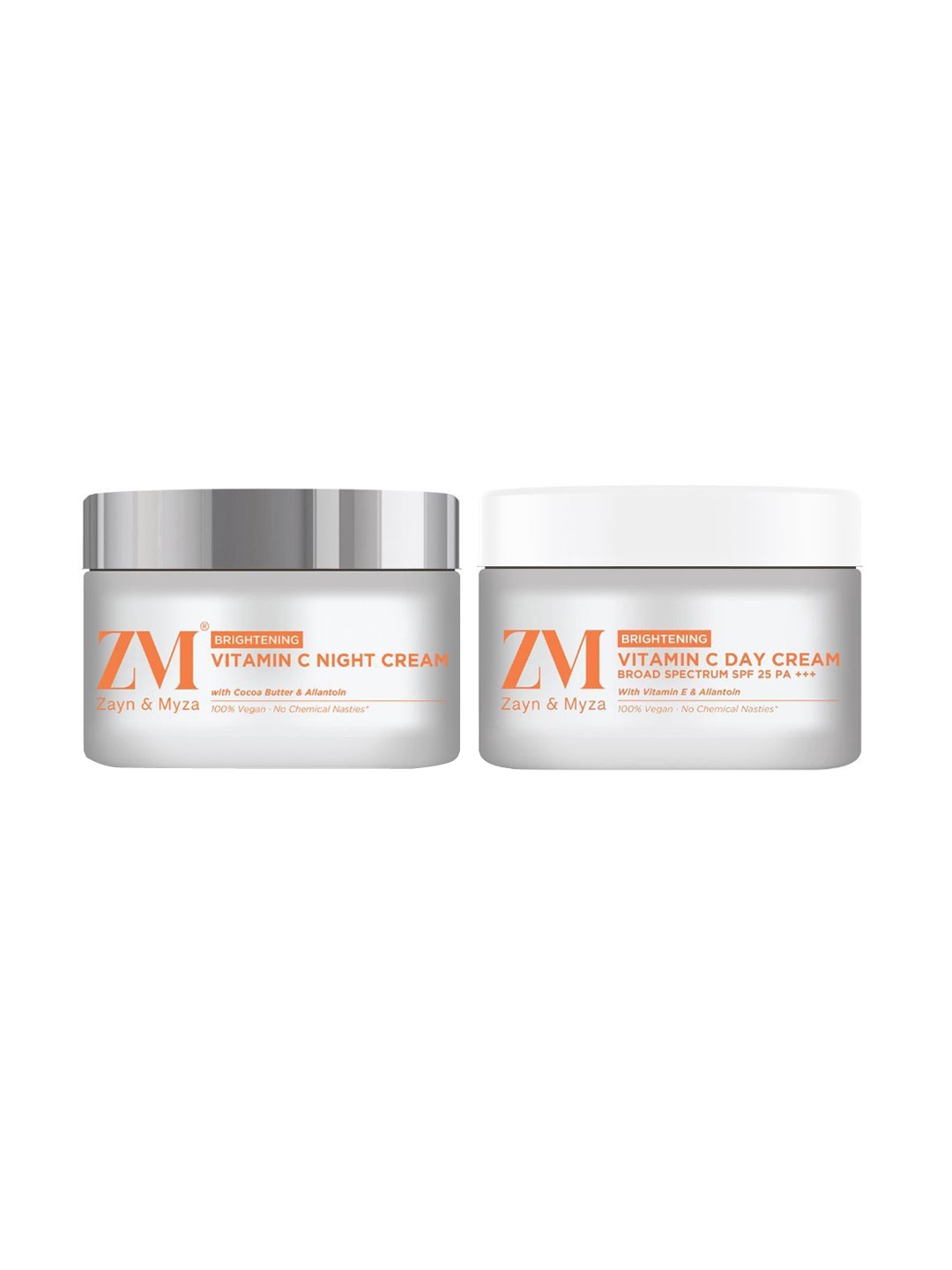 

ZM Zayn & Myza Set Of 2 Vitamin C Day Cream & Night Cream - 50 g Each, Transparent