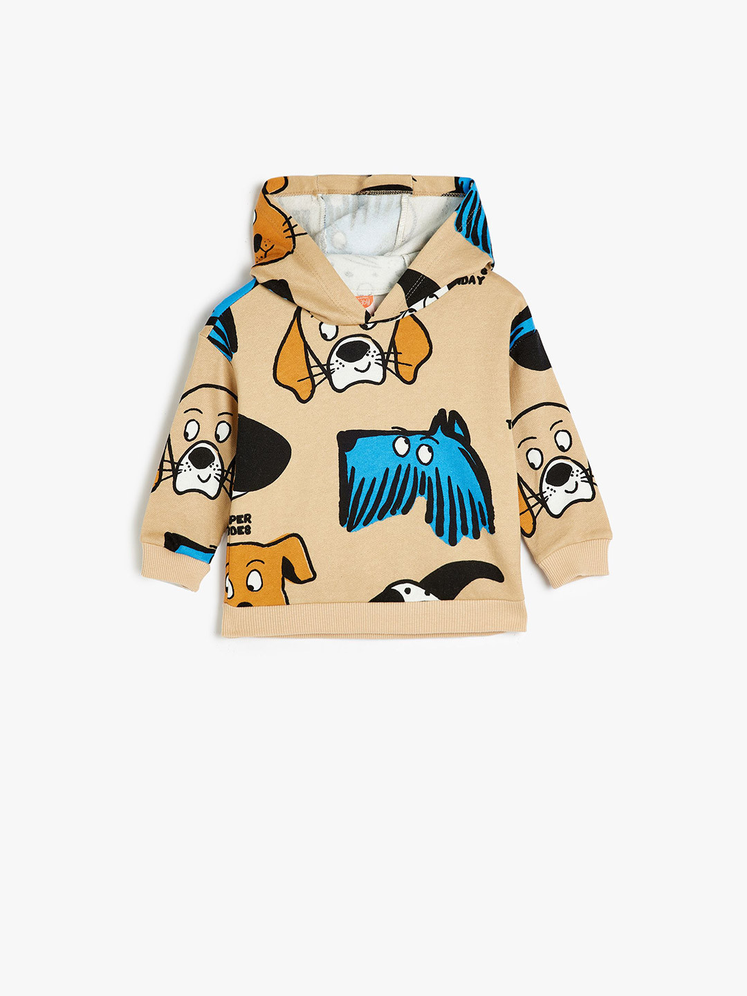 

Koton Boys Cotton Long Sleeves Graphic Printed Sweatshirt, Beige