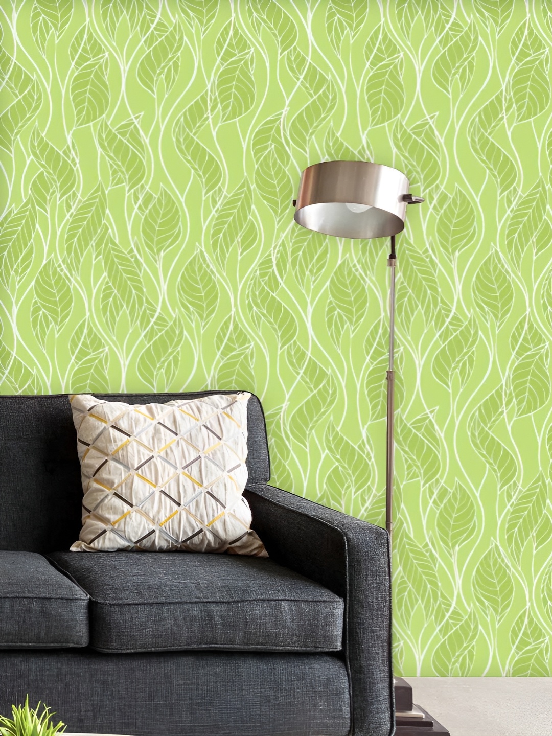 

ArtzFolio Printed UV-Resistant Anti-Bacterial Spring Leaves Peel & Stick Wallpaper, Multi